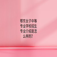 鄂東女子中等專業(yè)學(xué)校招生專業(yè)介紹是怎么樣的？