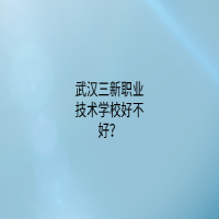 武漢三新職業(yè)技術(shù)學(xué)校好不好？