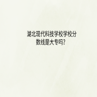 湖北現(xiàn)代科技學(xué)校學(xué)校分?jǐn)?shù)線是大專嗎？