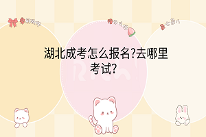湖北成考怎么報(bào)名?去哪里考試？