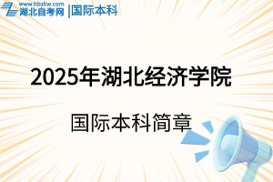 2025年湖北經(jīng)濟(jì)學(xué)院國際本科3+1/2項(xiàng)目招生簡(jiǎn)章