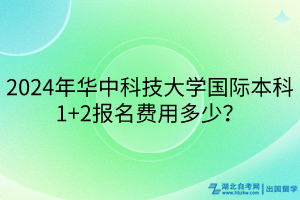 2024年華中科技大學國際本科1+2報名費用多少？