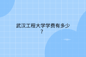 武漢工程大學(xué)學(xué)費(fèi)有多少？
