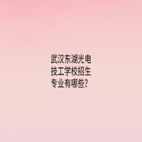 武漢東湖光電技工學校招生專業(yè)有哪些？