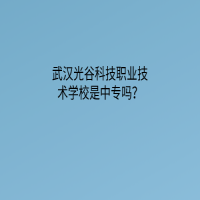 武漢光谷科技職業(yè)技術(shù)學(xué)校是中專嗎？