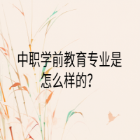 中職學(xué)前教育專業(yè)是怎么樣的？
