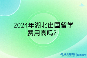 2024年湖北出國留學費用高嗎？