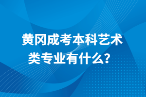 黃岡成考本科藝術(shù)類(lèi)專(zhuān)業(yè)有什么？