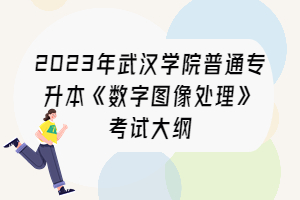 2023年武漢學院普通專升本《數(shù)字圖像處理》考試大綱