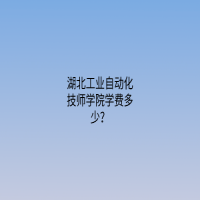 湖北工業(yè)自動化技師學(xué)院學(xué)費(fèi)多少？