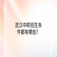 武漢中職招生條件都有哪些？