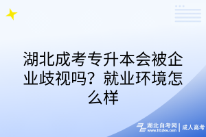 湖北成考專升本會(huì)被企業(yè)歧視嗎？就業(yè)環(huán)境怎么樣