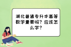 湖北普通專升本高等數(shù)學(xué)重要嗎？應(yīng)該怎么學(xué)？