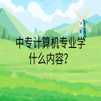 中專計算機專業(yè)學什么內容？