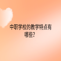?中職學(xué)校的教學(xué)特點(diǎn)有哪些？