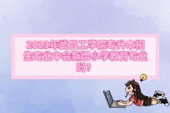 2023年武昌工學院專升本招生專業(yè)中會新增小學教育專業(yè)嗎？