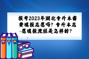 報(bào)考2023年湖北專升本需要填報(bào)志愿嗎？專升本志愿填報(bào)流程是怎樣的？