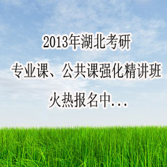 武漢考研專業(yè)課、公共課輔導(dǎo)培訓(xùn)班