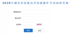 2020年湖北技能高考技能操作考試成績(jī)查詢?nèi)肟诎l(fā)布說(shuō)明