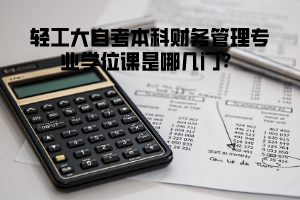 輕工大自考本科會(huì)計(jì)學(xué)專業(yè)學(xué)位課是哪幾門