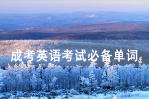 2020年湖北成人高考英語必備戲劇相關單詞