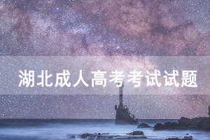 湖北成人高考考試試題如何利用