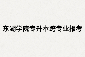 武漢東湖學院專升本跨專業(yè)報考難嗎？要考慮哪些？