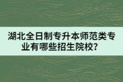 湖北全日制專升本師范類(lèi)專業(yè)有哪些招生院校？