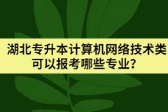 湖北專升本計算機網(wǎng)絡技術類可以報考哪些專業(yè)？