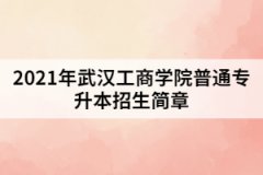 2021年武漢工商學(xué)院普通專升本招生簡(jiǎn)章