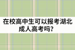 在校高中生可以報(bào)考2021年湖北成人高考嗎？