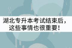 2021年湖北專升本考試結(jié)束后，這些事情也很重要！