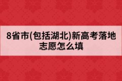 8省市(包括湖北)新高考落地志愿怎么填