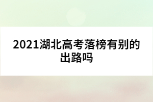 2021湖北高考落榜有別的出路嗎