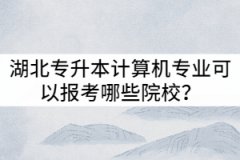 2021年湖北專升本計算機專業(yè)可以報考哪些院校？