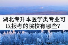 湖北專升本醫(yī)學類專業(yè)可以報考的院校有哪些？