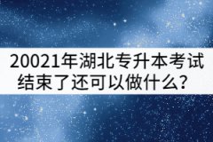 20021年湖北專升本考試結(jié)束了還可以做什么？