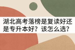 湖北高考落榜是復讀好還是專升本好？該怎么選？