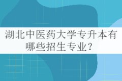 湖北中醫(yī)藥大學(xué)專升本有哪些招生專業(yè)？