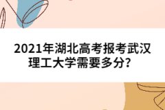 2021年湖北高考報(bào)考武漢理工大學(xué)需要多分？