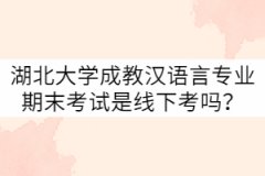 湖北大學(xué)21級(jí)成教漢語(yǔ)言專業(yè)期末考試是線下考嗎？