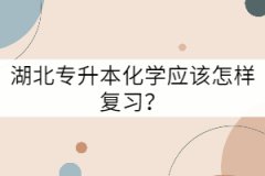 湖北專升本化學(xué)應(yīng)該怎樣復(fù)習(xí)？