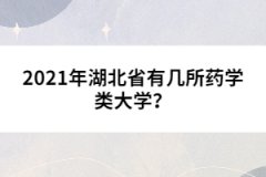 2021年湖北省有幾所藥學(xué)類大學(xué)？