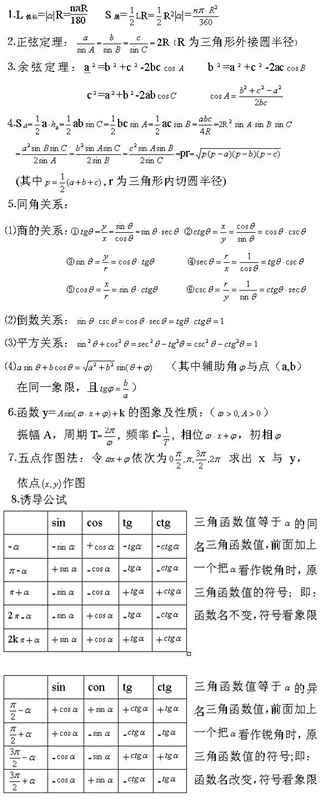 2021年湖北成考高起點數(shù)學(xué)理科考點：正弦定理和余弦定理