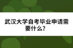 武漢大學(xué)自考畢業(yè)申請需要什么？