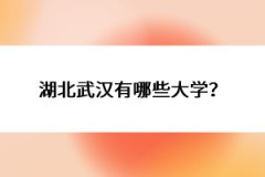 湖北武漢有哪些大學(xué)？