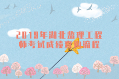 2019年湖北監(jiān)理工程師考試成績(jī)查詢(xún)流程