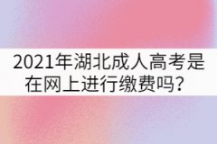 2021年湖北成人高考是在網(wǎng)上進(jìn)行繳費(fèi)嗎？