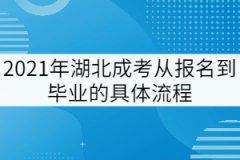 2021年湖北成考從報(bào)名到畢業(yè)的完整流程是怎樣的？