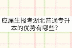 應(yīng)屆生報(bào)考湖北普通專升本的優(yōu)勢有哪些？
